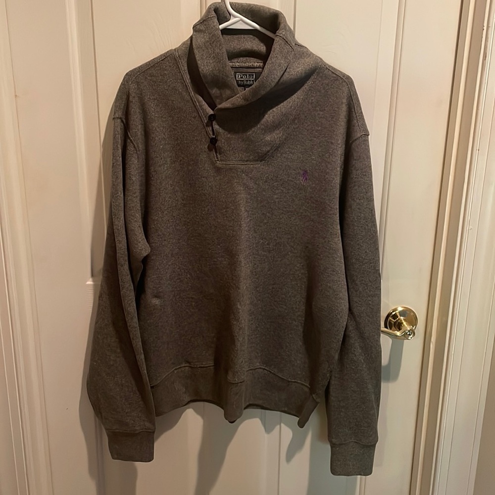 Polo Ralph Lauren 100% Cotton Shawl Neck Sweater Size Large